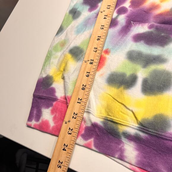 Hanes Ecosmart Tie Dye Pullover Sweatshirt Hoodie Size Medium - Picture 7 of 7
